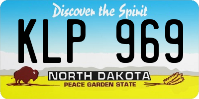 ND license plate KLP969
