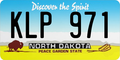 ND license plate KLP971