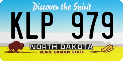 ND license plate KLP979