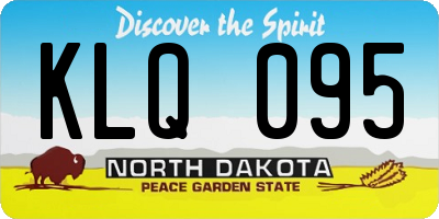 ND license plate KLQ095