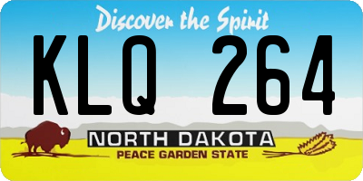 ND license plate KLQ264