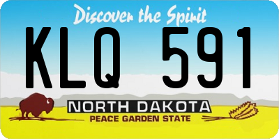 ND license plate KLQ591