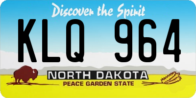 ND license plate KLQ964
