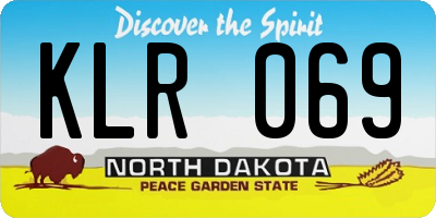 ND license plate KLR069
