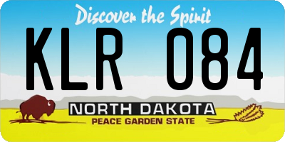 ND license plate KLR084