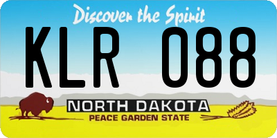 ND license plate KLR088