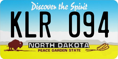 ND license plate KLR094