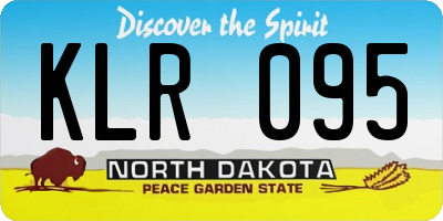 ND license plate KLR095
