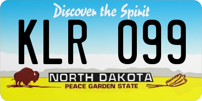 ND license plate KLR099