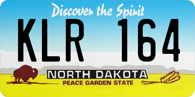 ND license plate KLR164