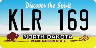 ND license plate KLR169