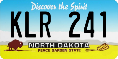 ND license plate KLR241