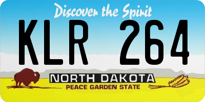 ND license plate KLR264