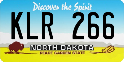 ND license plate KLR266