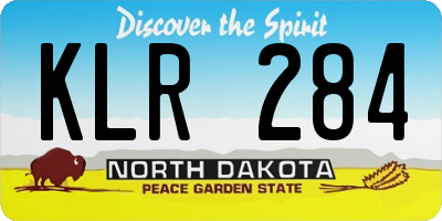 ND license plate KLR284