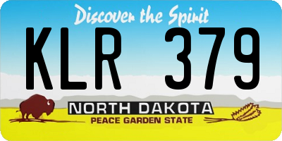 ND license plate KLR379