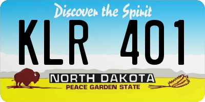 ND license plate KLR401