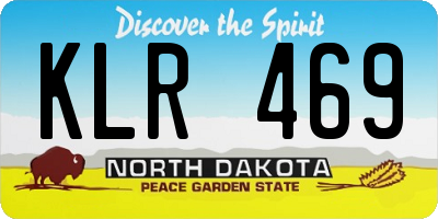 ND license plate KLR469