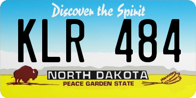 ND license plate KLR484