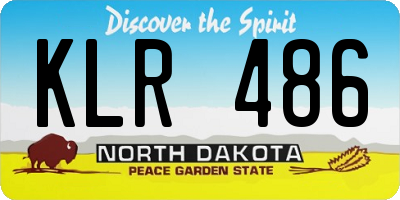 ND license plate KLR486