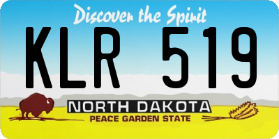 ND license plate KLR519