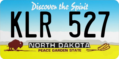 ND license plate KLR527