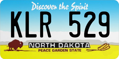 ND license plate KLR529
