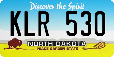 ND license plate KLR530