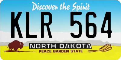 ND license plate KLR564