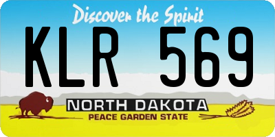 ND license plate KLR569