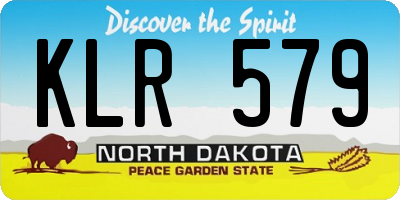 ND license plate KLR579