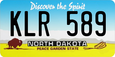 ND license plate KLR589