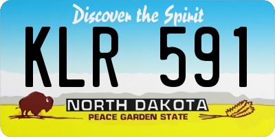 ND license plate KLR591