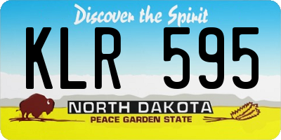 ND license plate KLR595