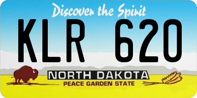 ND license plate KLR620