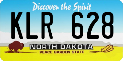 ND license plate KLR628