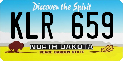 ND license plate KLR659