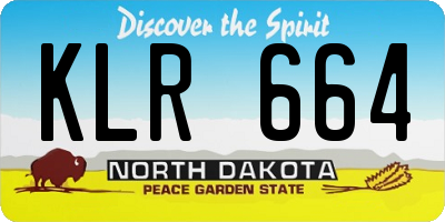 ND license plate KLR664