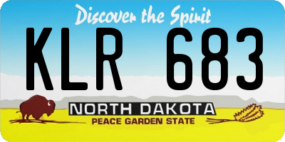 ND license plate KLR683