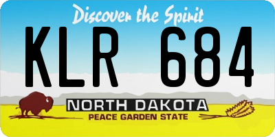 ND license plate KLR684