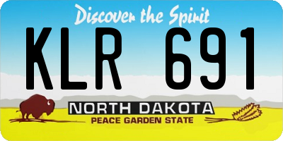 ND license plate KLR691