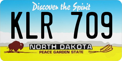 ND license plate KLR709