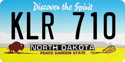 ND license plate KLR710