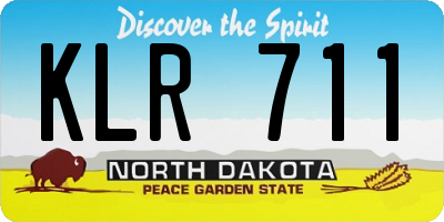 ND license plate KLR711