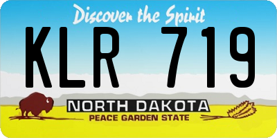 ND license plate KLR719