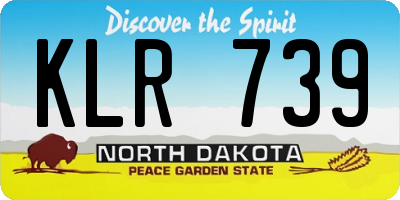 ND license plate KLR739