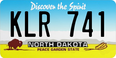 ND license plate KLR741