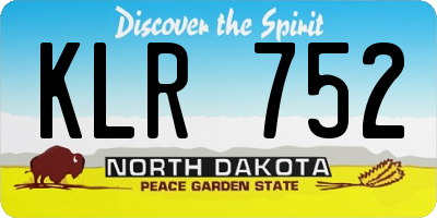 ND license plate KLR752