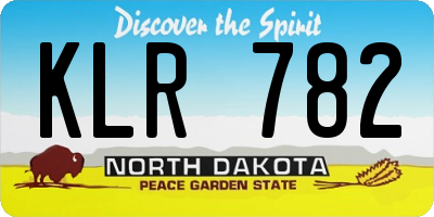 ND license plate KLR782