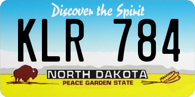 ND license plate KLR784